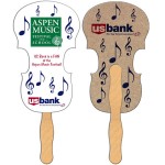 Violin Recycled Hand Fan Logo Branded