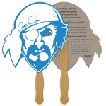 Custom Printed Pirate Recycled Hand Fan