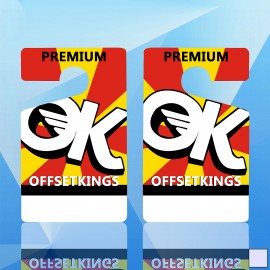 Hang Tags Door Hanger 4'' x 6 5/8'' with Logo  Hang Tags Door Hanger 4