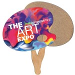 Artist Pallet Recycled Hand Fan Logo Branded