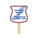 Personalized Shield Mini Hand Fans Full Color (2 Sides)
