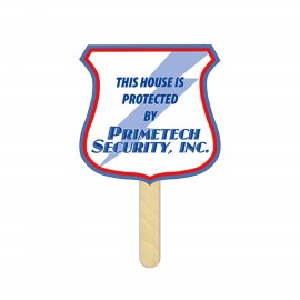 Personalized Shield Mini Hand Fans Full Color (2 Sides)