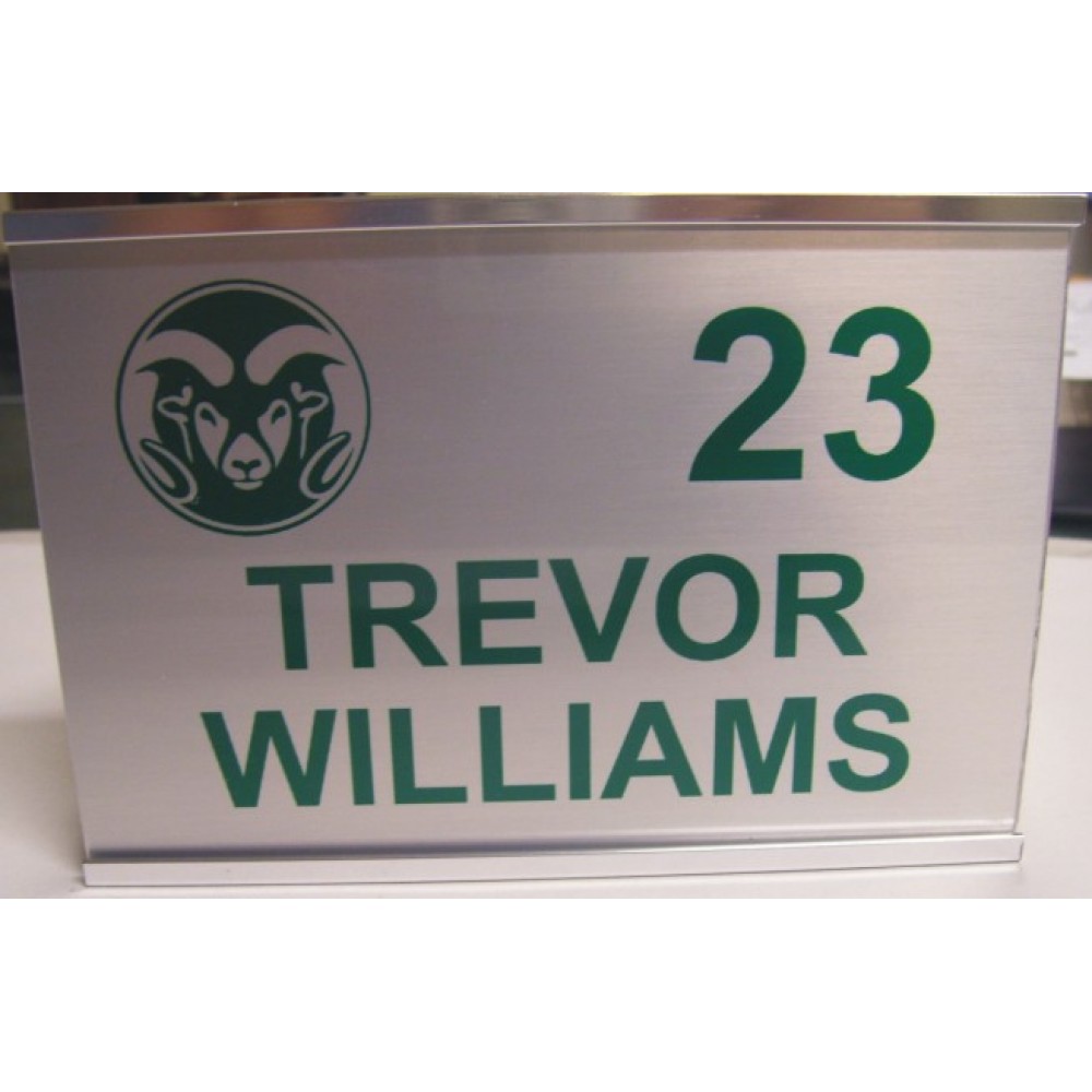 4" x 6" - Aluminum Sign or ID Plate with Logo