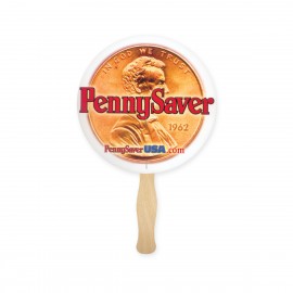 Promotional Full Color Circle Shape Sandwich Fan