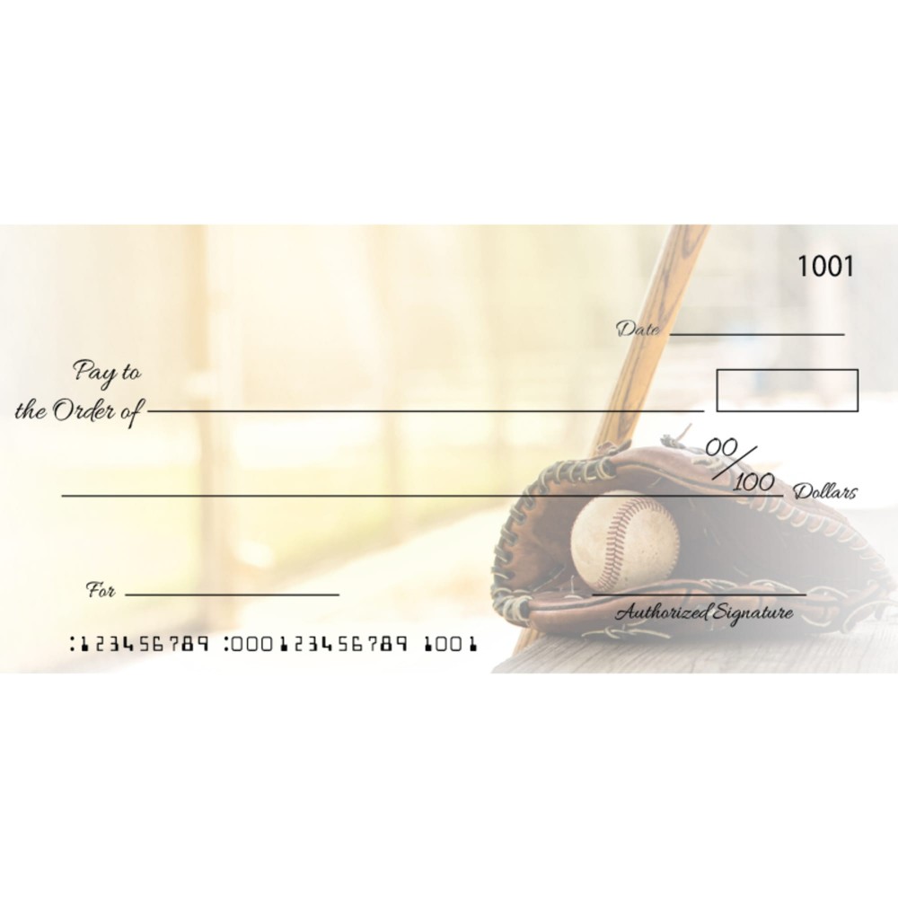 Custom Baseball Big Checks with Logo