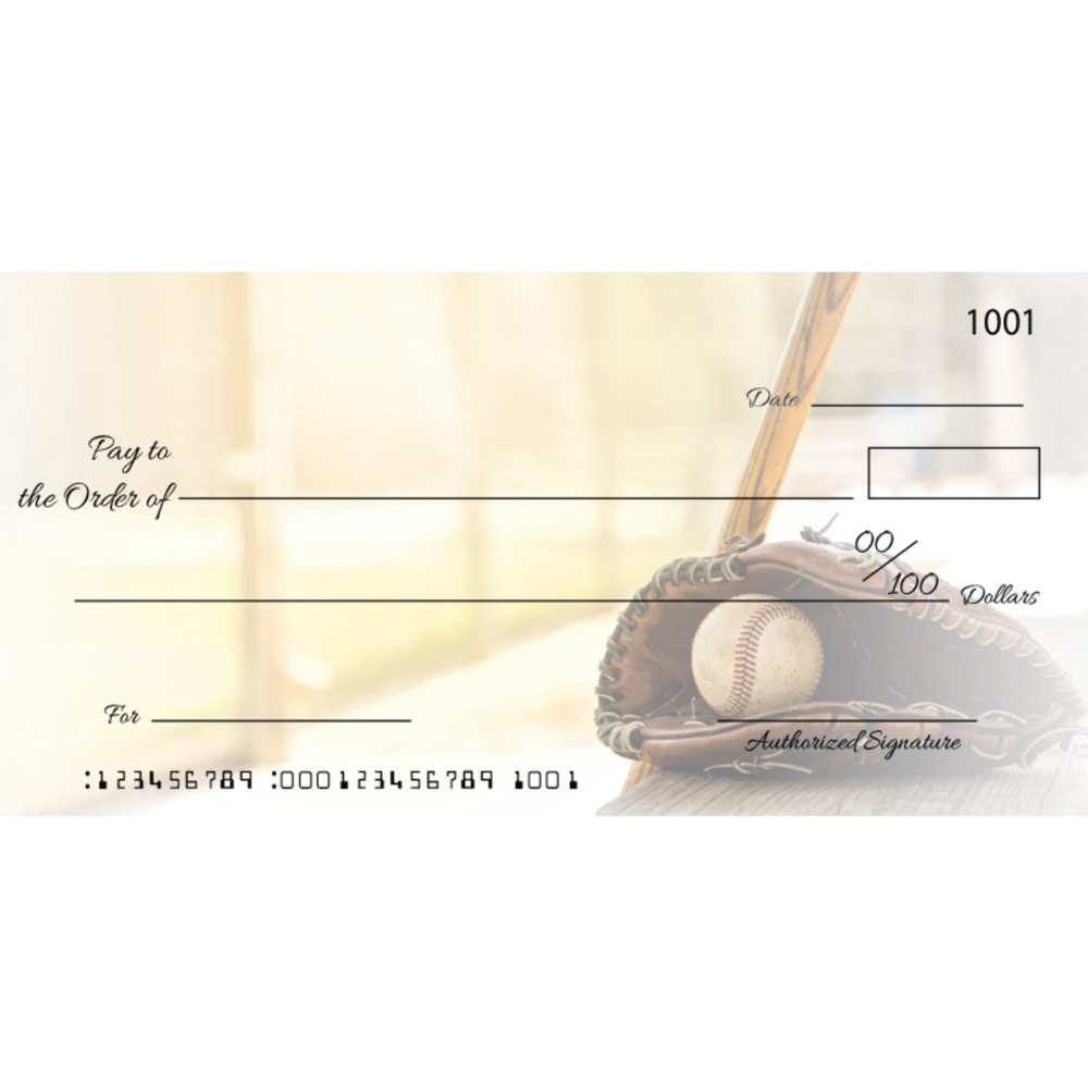 Customized Custom Baseball Big Checks