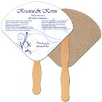 Seashell Recycled Hand Fan Custom Imprinted