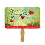 Rectangle Fast Hand Fan (1 Side) 1 Day Custom Printed