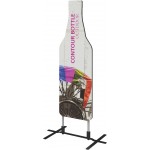 Contour Double Sided Outdoor Sign Bottle w/Plate Base with Logo