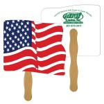Custom Printed Flag Fast Hand Fan (2 Sides) 1 Day