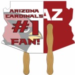 Arizona State Fast Hand Fan (2 Sides) 1 Day Custom Imprinted