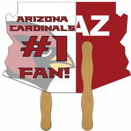 Arizona State Fast Hand Fan (2 Sides) 1 Day Custom Imprinted