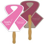 Open Ribbon Recycled Hand Fan Custom Imprinted