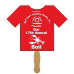 Logo Branded T-Shirt Fast Hand Fan (1 Side) 1 Day