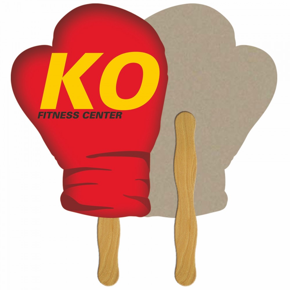 Boxing Glove Stock Shape Fan Logo Branded Boxing Glove Stock Shape Fan Logo Branded