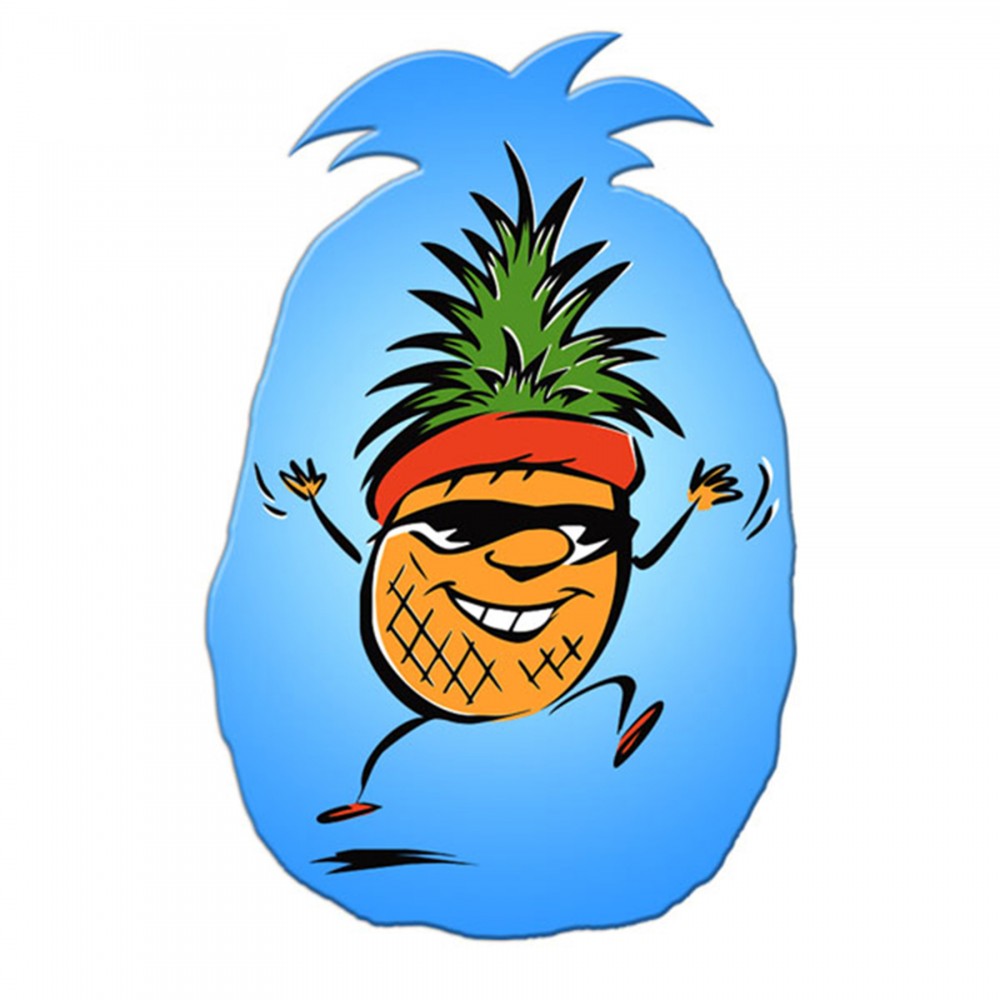 Logo Branded Pineapple Paper Window Sign (Approximately 8"x8") Logo Branded Pineapple Paper Window Sign (Approximately 8"x8")