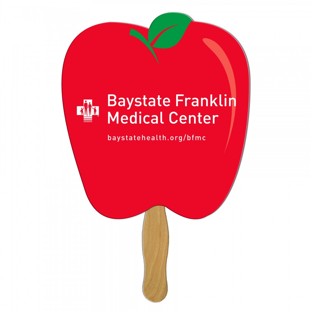 Custom Printed Apple Fast Hand Fan (1 Side) 1 Day Custom Printed Apple Fast Hand Fan (1 Side) 1 Day
