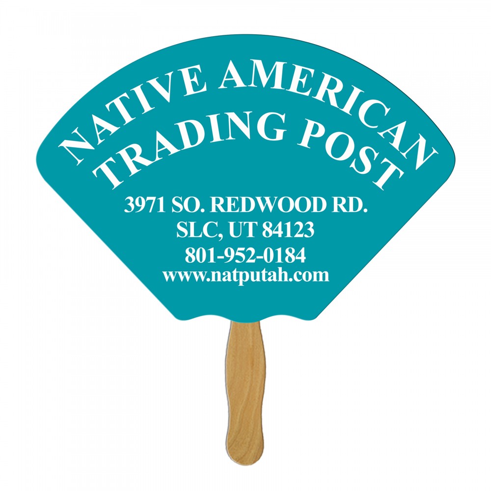 Shell Fast Hand Fan (1 Side) 1 Day Custom Imprinted Shell Fast Hand Fan (1 Side) 1 Day Custom Imprinted