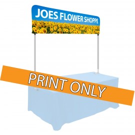 Customized 8' Traveler Tabletop 1/4 Banner Graphic Only - Made in the USA  Customized 8