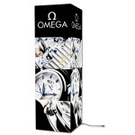 8' Square Tower Fabric Banner with Logo