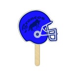 Helmet Mini Hand Fans Full Color (2 Sides) with Logo