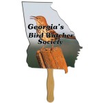 Georgia State Fast Hand Fan (1 Side) 1 Day Custom Printed