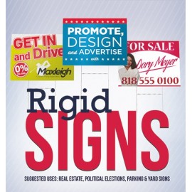 Corrugated Plastic Sign, 2 SIDES (24"Wx12"H) with Logo