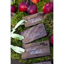 Personalized 2" x 3.5" - Hardwood Table Signs  Personalized 2" x 3.5" - Hardwood Table Signs