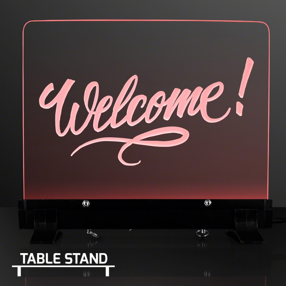 Custom Imprinted LED Lighting Write-On Board Sign Custom Imprinted LED Lighting Write-On Board Sign