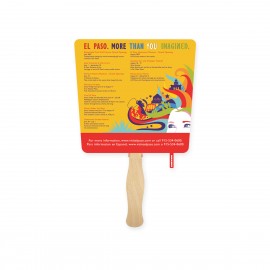 Lightweight Tapered Shape Hand Fan with Logo