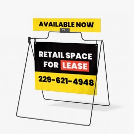 Promotional Real Estate A-frame Kit- Banner, Rider & Hardware