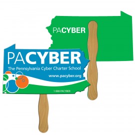 Pennsylvania State Fast Hand Fan(2 Sides) 1 Day Custom Printed