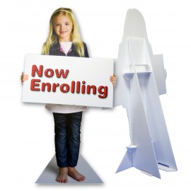 24" x 72" Corrugated Plastic Standee Cutout with Logo