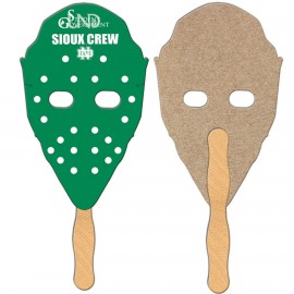 Hockey Mask Recycled Hand Fan Logo Branded