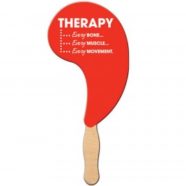 Comma Hand Fan with Logo  Comma Hand Fan with Logo