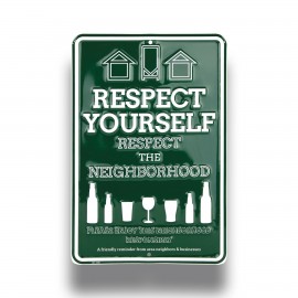 Customized Small Custom Embossed Metal Parking Sign (8"x12")  Customized Small Custom Embossed Metal Parking Sign (8"x12")