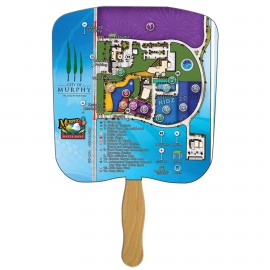 Bread Slice Sandwiched Hand Fan with Logo  Bread Slice Sandwiched Hand Fan with Logo