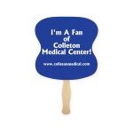 Hourglass Sandwich Hand Fan with Logo