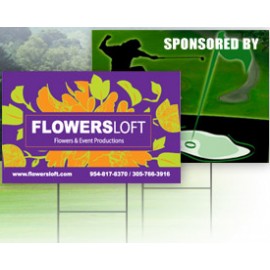 Corrugated Plastic Sign, 1 SIDE (18"Wx12"H) with Logo  Corrugated Plastic Sign, 1 SIDE (18"Wx12"H) with Logo