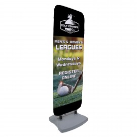 90" EuroFit Flex Sign Kit with Ballast Base with Logo  90" EuroFit Flex Sign Kit with Ballast Base with Logo