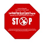 Stop Sign Hand Fan Without Stick with Logo