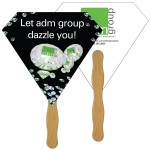 Logo Branded Diamond Fast Hand Fan (2 Sides) 1 Day