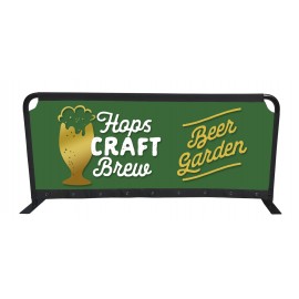 Personalized 6.5-ft. W x 3.25-ft. H Premium Barricade Banner Kit