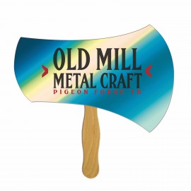 Custom Axe Hatchet Fast Hand Fan Full Color (1 Side) 1 Day  Custom Axe Hatchet Fast Hand Fan Full Color (1 Side) 1 Day