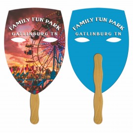 Mask Fast Hand Fan (2 Sides) 1 Day with Logo  Mask Fast Hand Fan (2 Sides) 1 Day with Logo