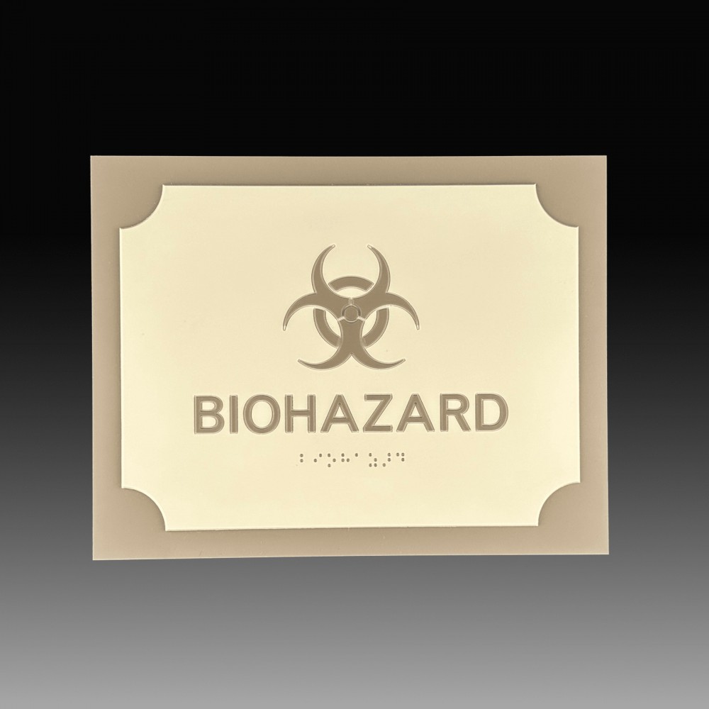 Customizable 2 Layer ADA Compliant Sign with Logo