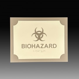 Customizable 2 Layer ADA Compliant Sign with Logo