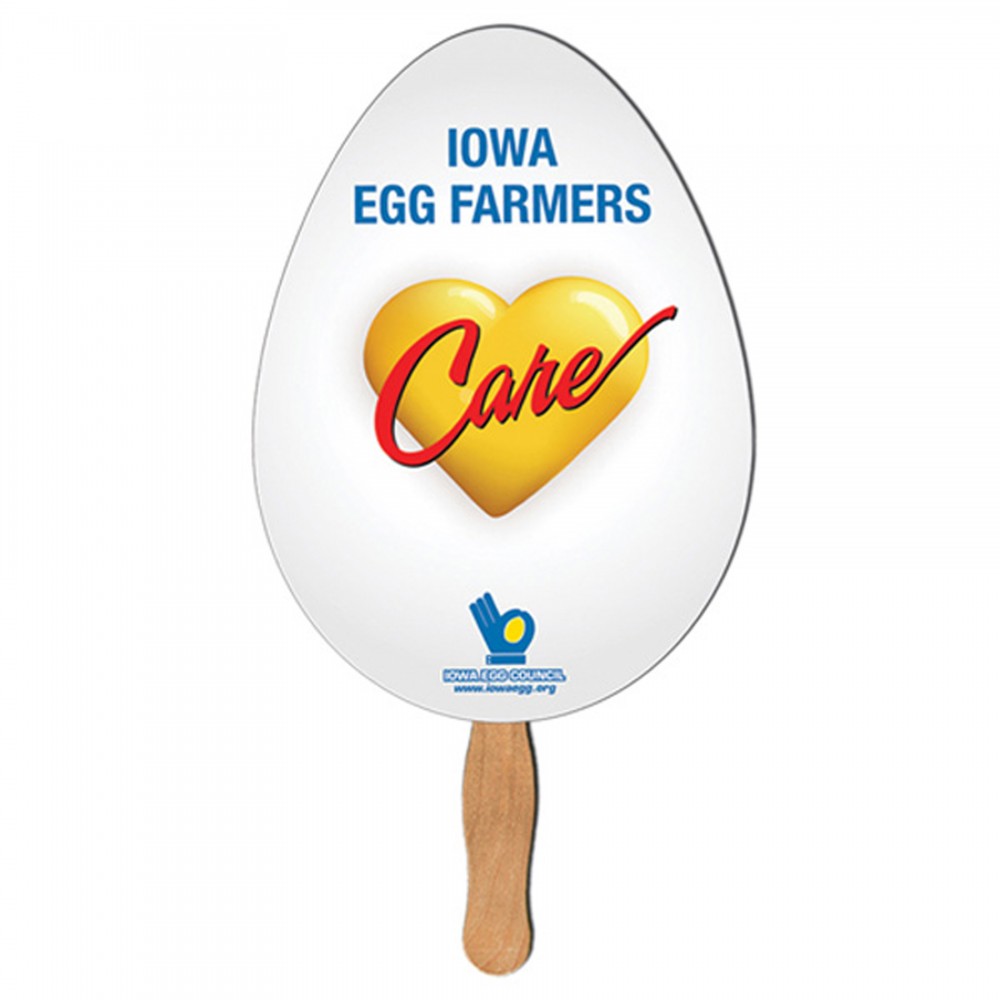 Egg Hand Fan with Logo
