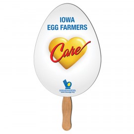 Egg Hand Fan with Logo