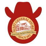 Logo Branded Cowboy Hand Fan Without Stick